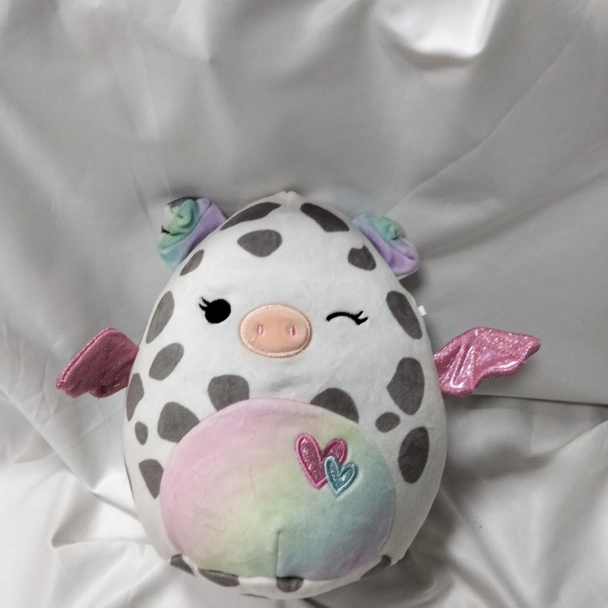 Squishmallows Fantasy Winged Creature Plush Pillow, Super Soft Squishy Stuffed Doll, Pumpkin Devil, Boo Ghost, Spotted Winged Pig, Blue Bat, Green Dragon Plush, Cute Stress Relief Cushion, Kids Halloween & Birthday Gift