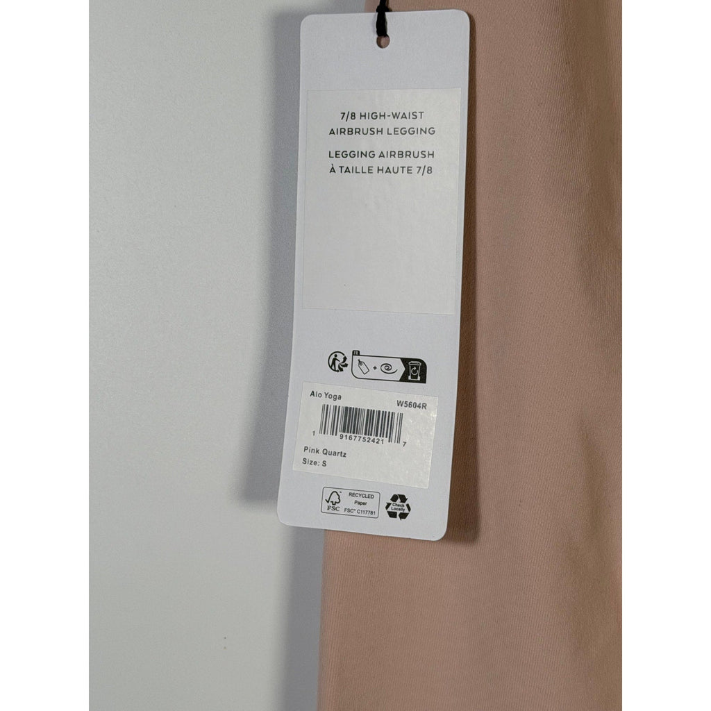 Alo Yoga 7/8 High Waist Airbrush Leggings – Pink Quartz – Women's Small (NWT)