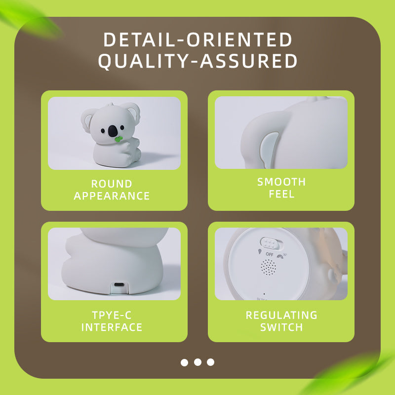 MeWaii® Squishy Silicone Koala LED Night Light - Perfect Gift for Kids and Girls