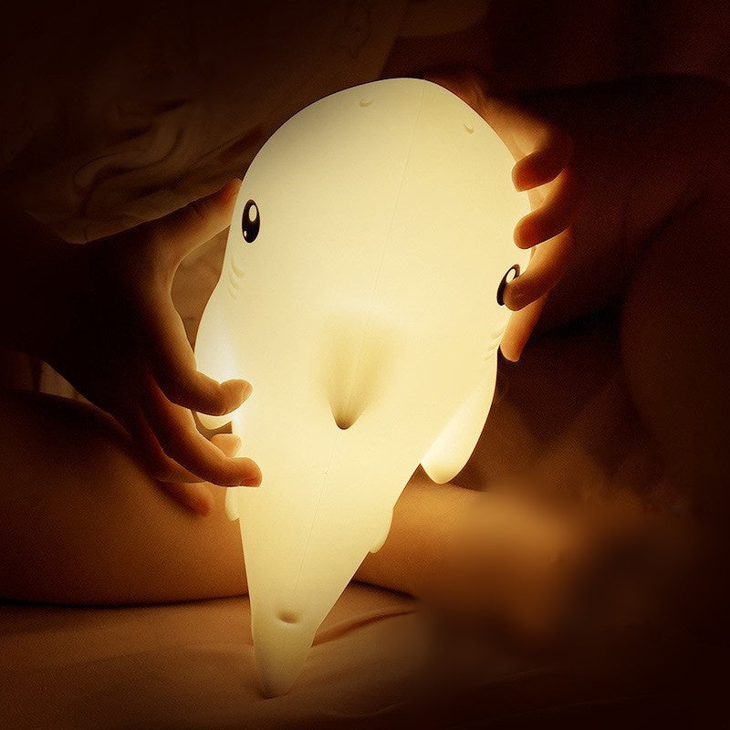 MeWaii® Squishy Silicone Shark LED Night Light - Perfect Gift for Kids and Girls