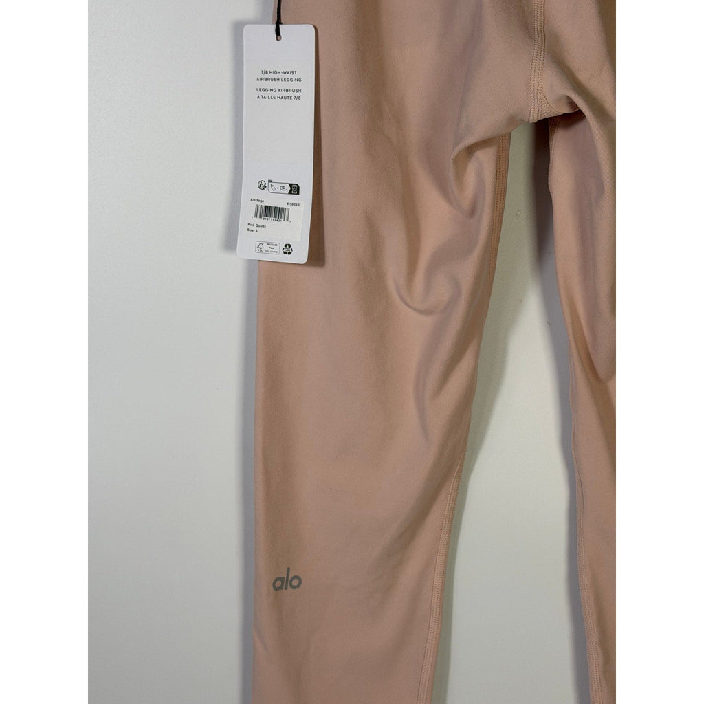 Alo Yoga 7/8 High Waist Airbrush Leggings – Pink Quartz – Women's Small (NWT)