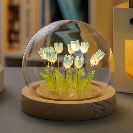 🌷 Tulip LED Night Light, USB Plug-in, Great Gift for Baby & Girls